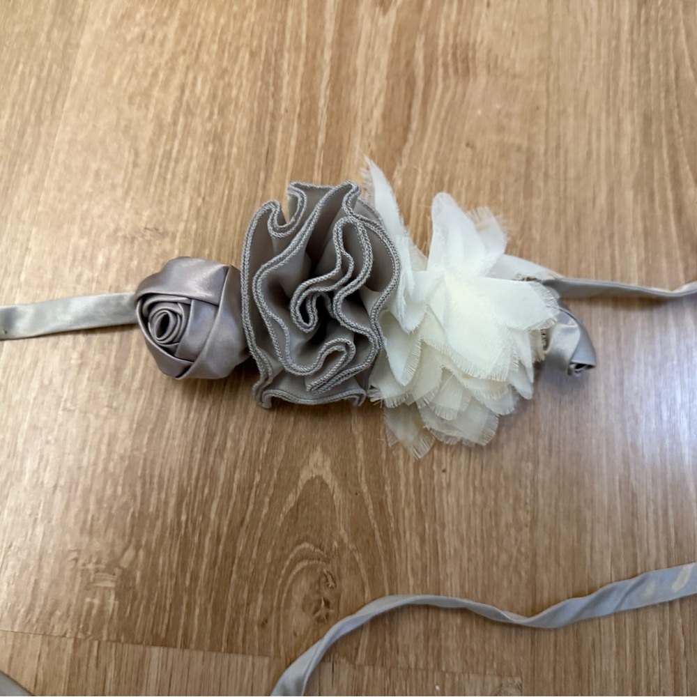 J. Crew Floral Silk Belt
